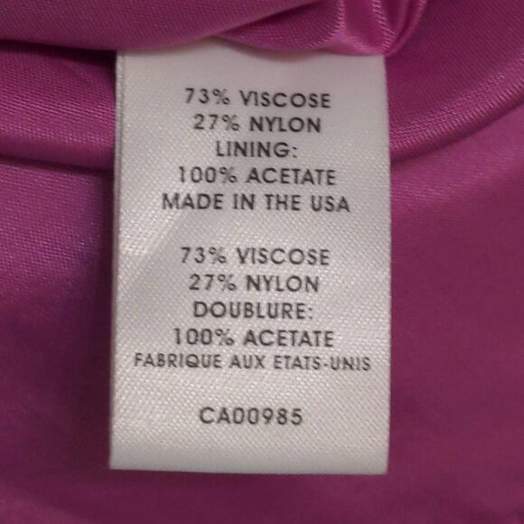 Nanette Lepore Womens Sundress Purple Paisley Lined Midi Pockets Textured 0 - Picture 8 of 11